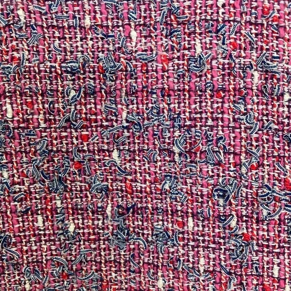 Worth NewYork Multicolored Pink Tweed Fully Lined Sheath Dress w/Fringe (Size 6) - Picture 8 of 11